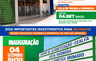 Brumado realiza nesta sexta-feira inaugurações de UBS e Centro de Alfabetização