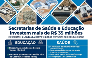 GUANAMBI INVESTE MAIS DE R$ 35 MILHÕES EM OBRAS NAS ÁREAS DE SAÚDE E EDUCAÇÃO