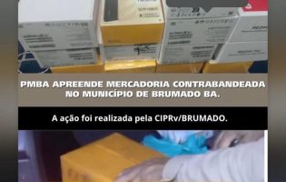 CIPRv/Brumado apreende celulares sem comprovação de importação na BR-030