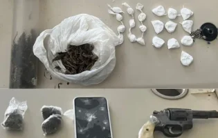 Suspeito é preso com drogas e revólver durante ação da CIPE Chapada em Barra da Estiva