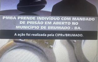 CIPRv/Brumado cumpre mandado de prisão durante abordagem a ônibus interestadual