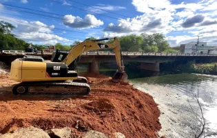 Obra de ampliação da ponte do São Félix segue normalmente mesmo com chuvas em Brumado
