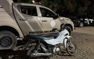 Adolescente de 13 anos é apreendido após ser flagrado conduzindo moto furtada em Guanambi